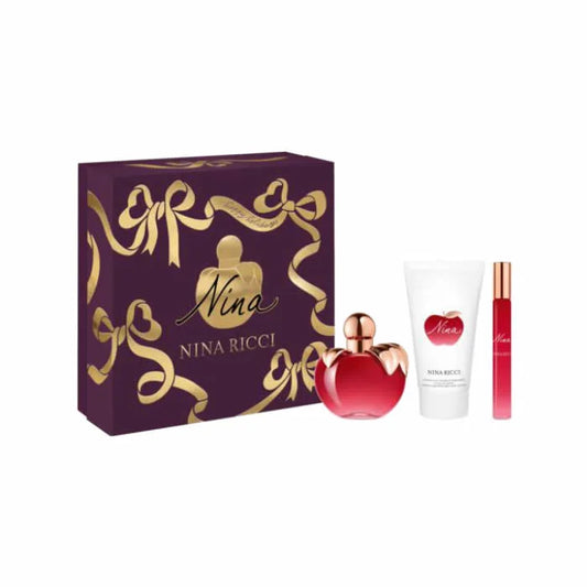 Nina Ricci Nina Eau De Parfum Spray 80ml Set 3 Pieces