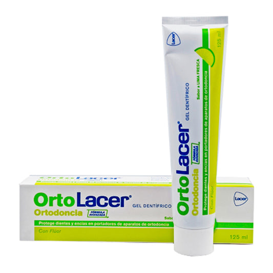 Ortolacer Toothpaste Gel Fresh Lime Flavor 125 ml