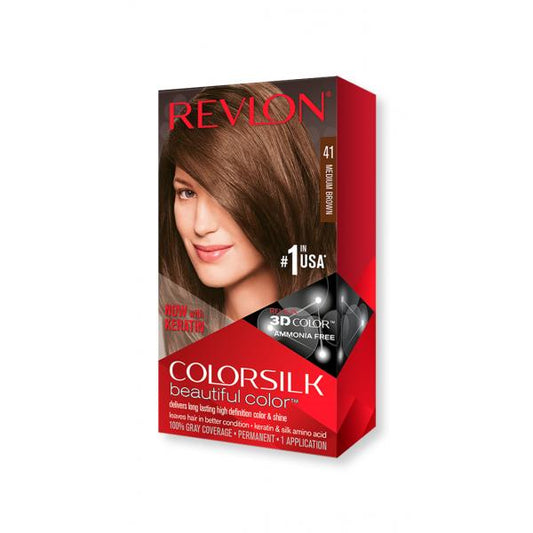 Revlon Colorsilk Sans Ammoniaque 41 Châtain Moyen 