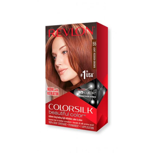 Revlon Colorsilk Sans Ammoniaque 55 Brun Rougeâtre Clair 
