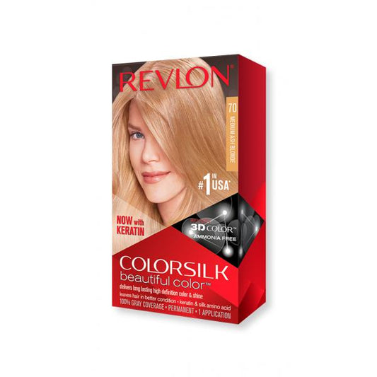 Revlon Colorsilk Sans Ammoniaque 70 Blond Cendré Moyen 