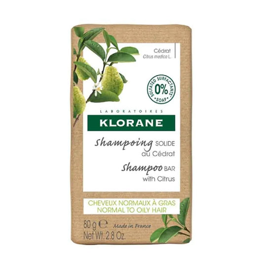 Shampoing solide Klorane à la citronnelle 80 g