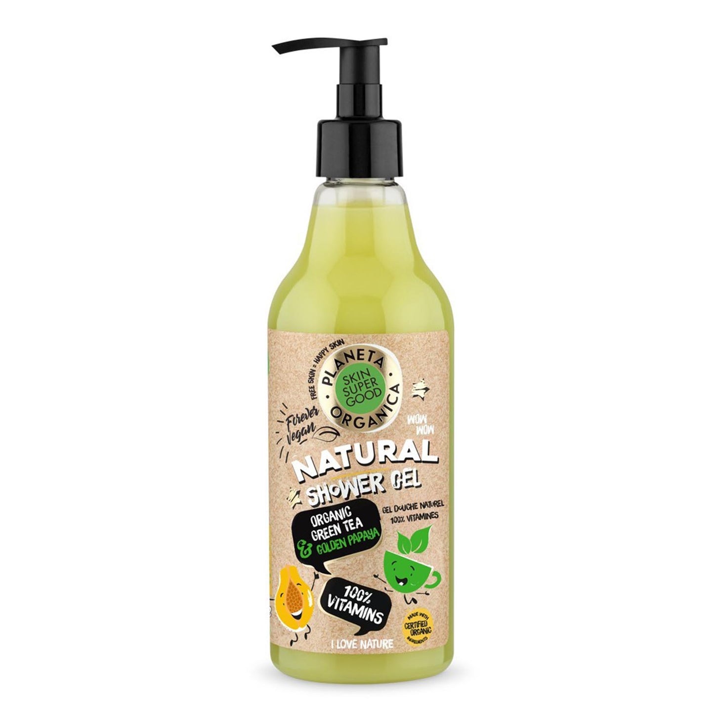 Natura Siberica Skin Super Good Natural Gel De Bao 100 Vitamins 500ml