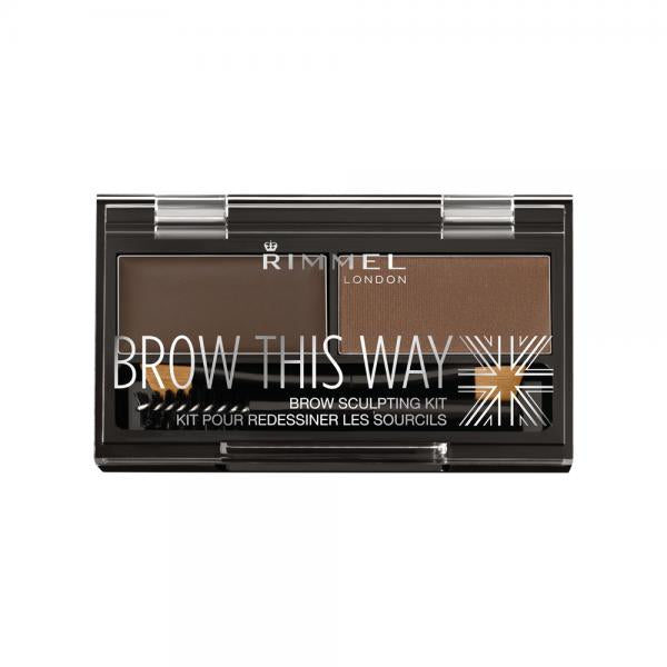 Rimmel Brow This Way Eyebrow Sculpting Kit 003 Dark Brown