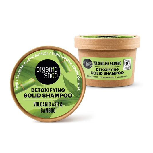 Solide détoxifiant à base de cendres volcaniques Champu de Organic Shop, 60 g