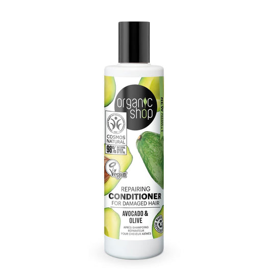 Organic Shop Avocado Repairing Acondicionador Cabello Daado 280ml