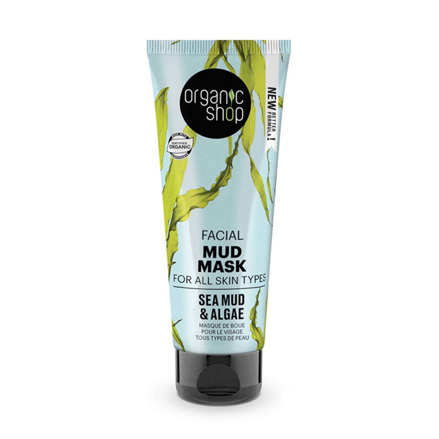 Organic Shop Mascarilla Facial À La Boue De Mer Todo Tipo De Pieles 75 ml