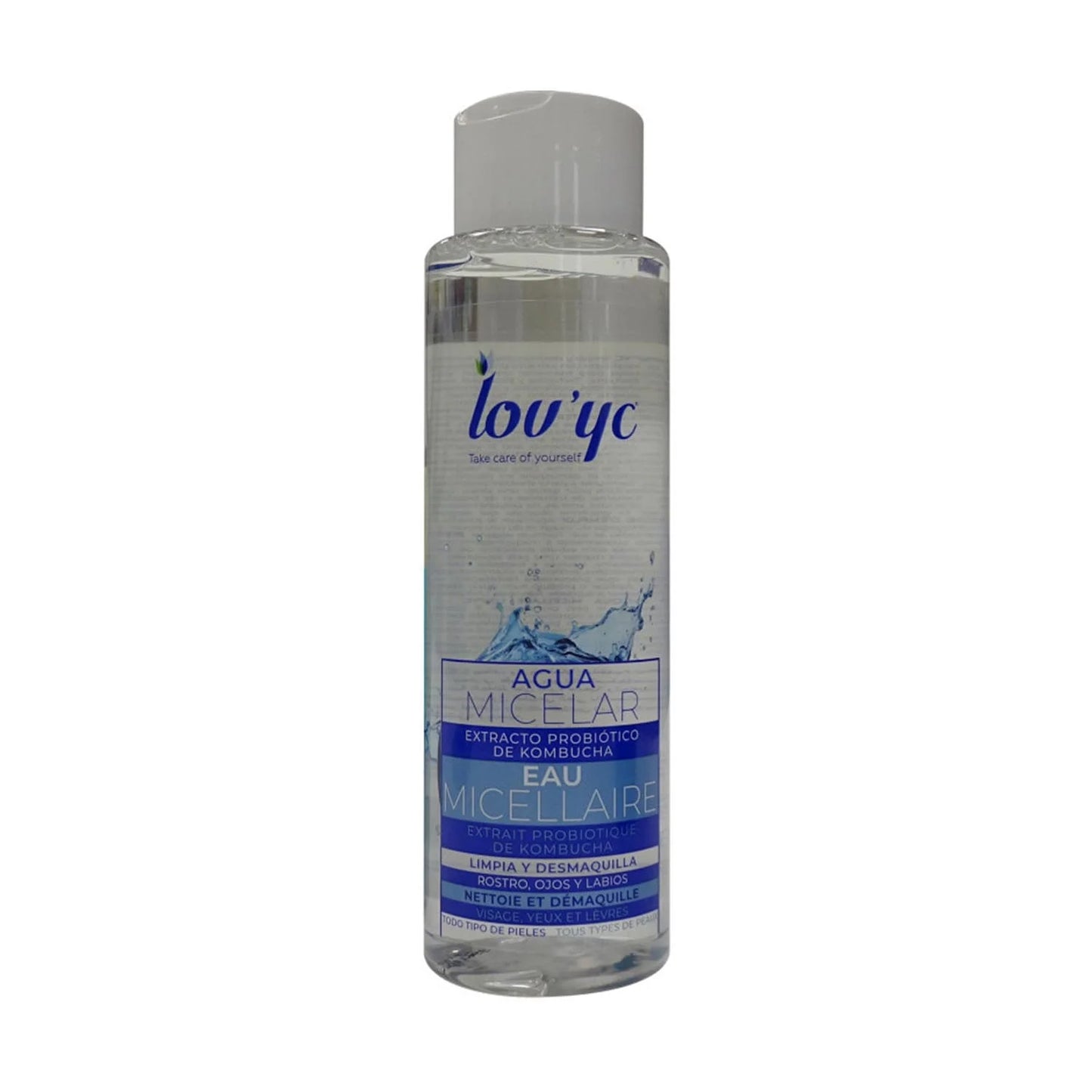 Lovyc Probiotico Kombucha Agua Micelar Rostro Ojos y Labios 500ml