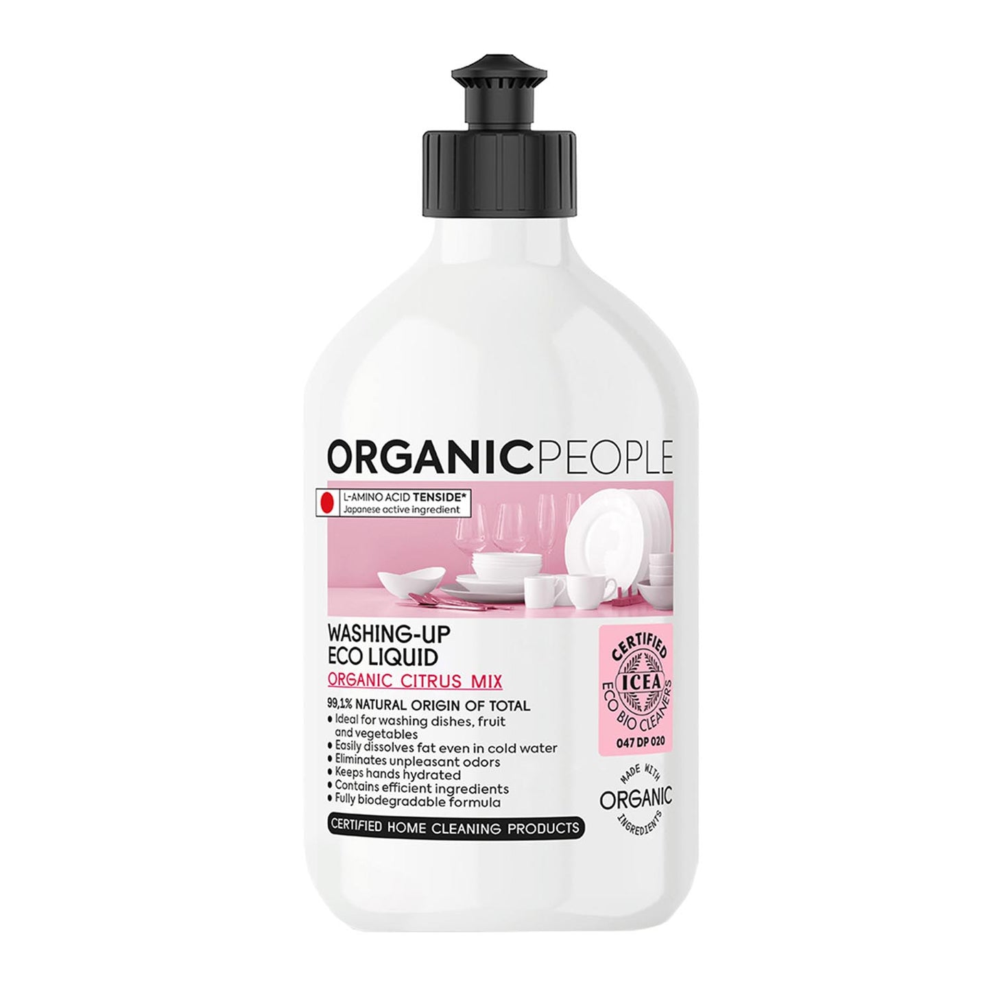Liquide vaisselle écologique Organic People Mélange d'agrumes bio 200 ml
