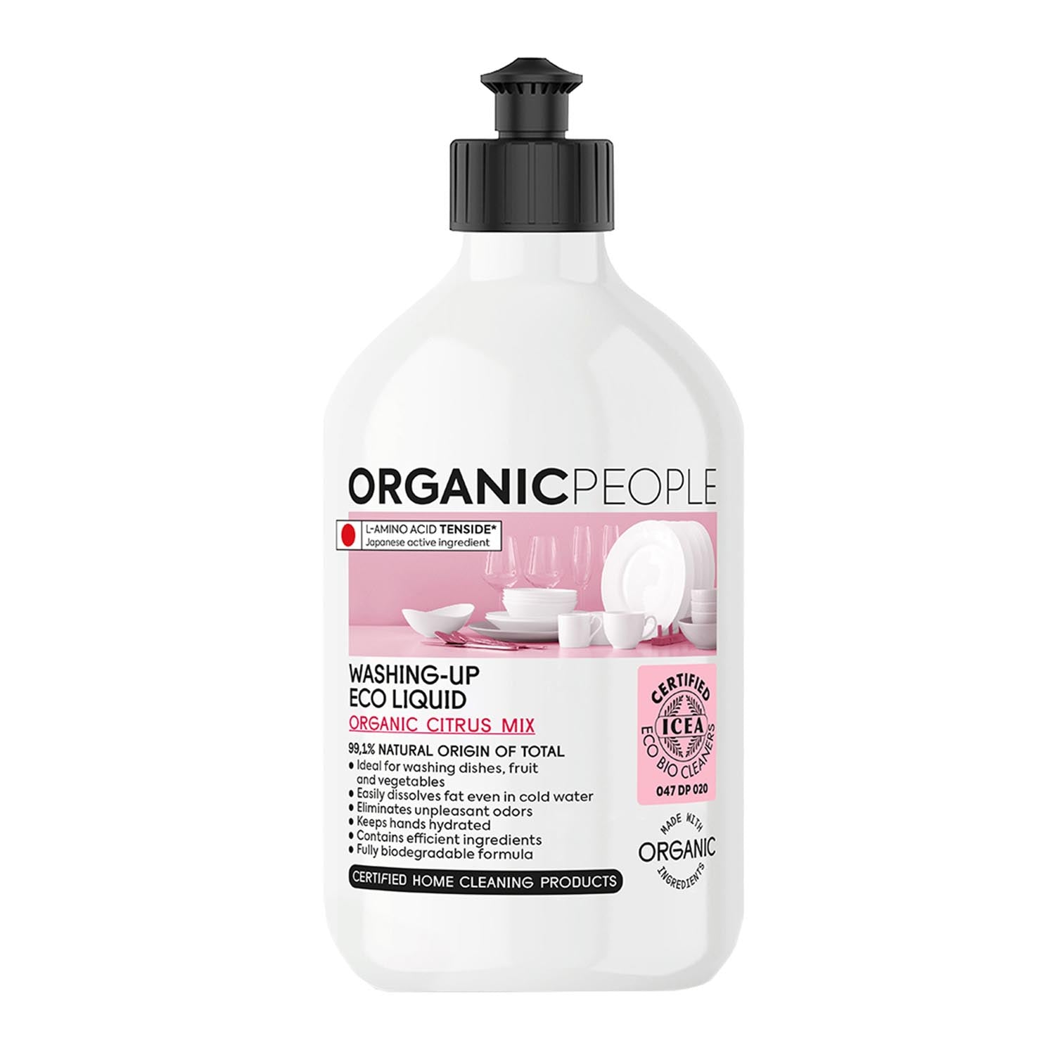 Liquide vaisselle écologique Organic People Mélange d'agrumes bio 200 ml