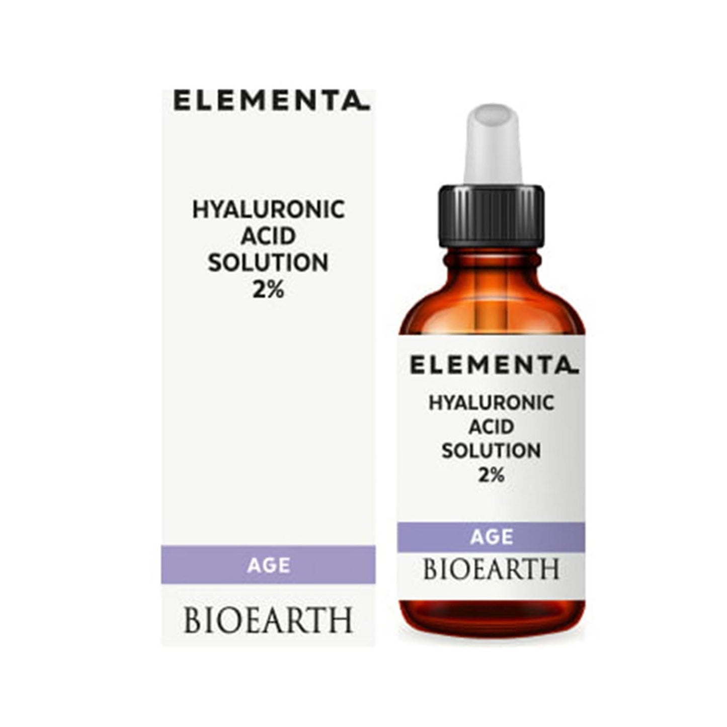 Solution anti-âge concentrée Bioearth Elementa à l'acide hyaluronique 10 ml
