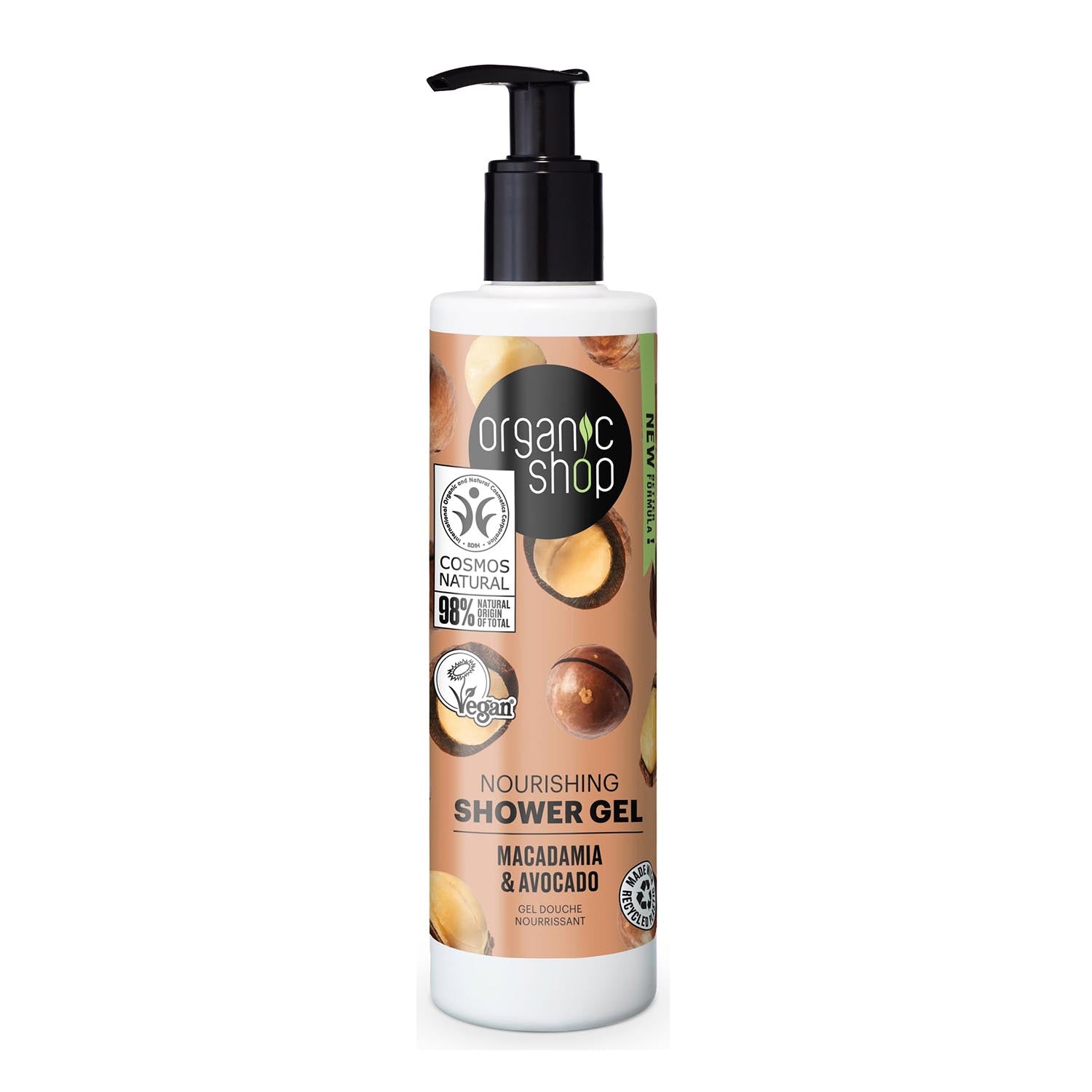 Organic Shop Macadamia y Avocado Gel De Bao 280ml