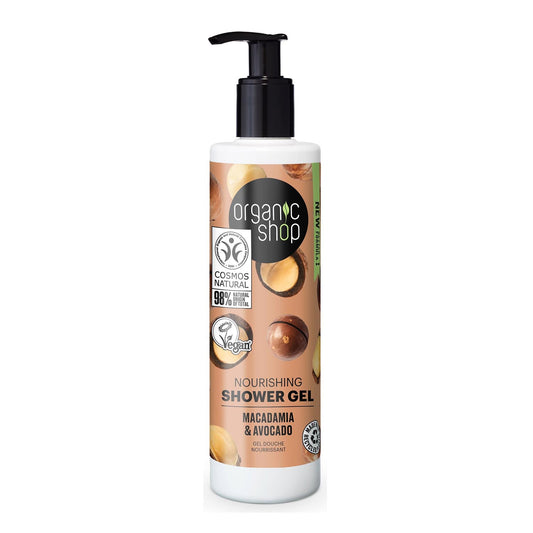 Organic Shop Macadamia y Avocado Gel De Bao 280ml