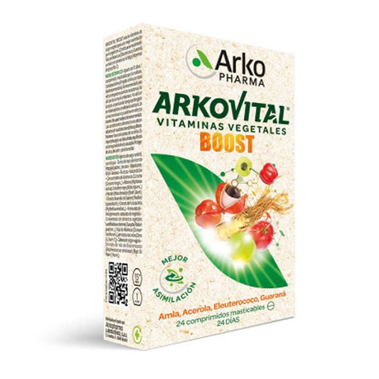 Comprimés à croquer Arkopharma Arkovital Boost 24