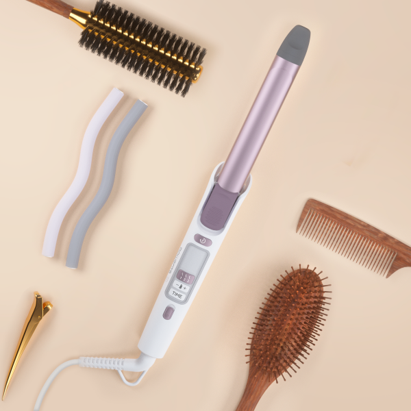 Rowenta CF3460 messa in piega Ferro per ricci Rosa, Bianco 1,8 m