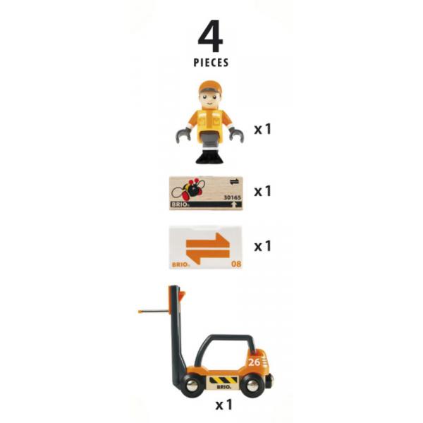 BRIO 33573 accessorio ed elemento per pista auto giocattolo Model Railways Parts & Accessories (BRIO forklift, toy vehicle)