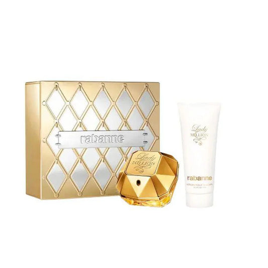 Paco Rabanne Lady Million Eau De Parfum 80ml Sensual Body Lotion 100ml Eau De Parfum 5ml