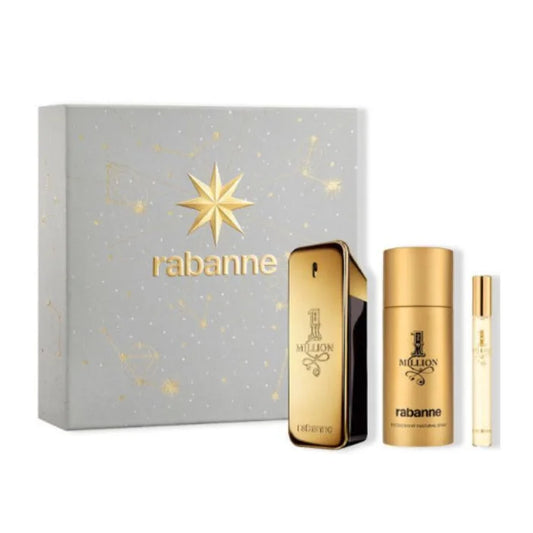 Rabanne 1 Million Eau De Toilette Vaporisateur 100 ml Coffret 3 Pièces