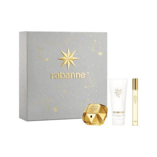 Paco Rabanne Lady Million Eau de Parfum 50ml Body Lotion 75ml Eau de Parfum 10ml