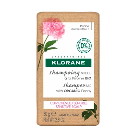Shampoing solide Klorane à la pivoine bio 80 g