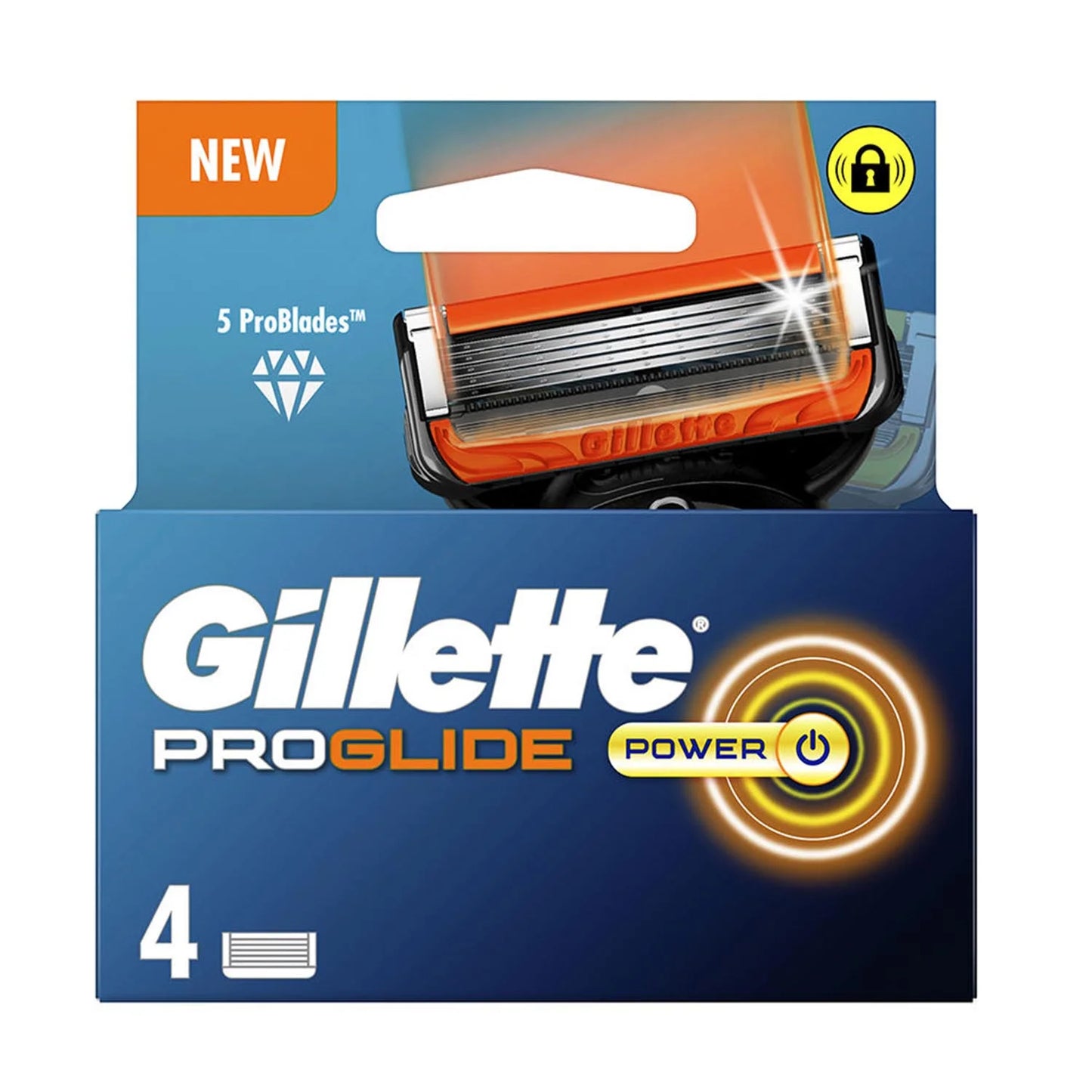 Gillette Fusion Proglide Power Cargador 4 Recambios