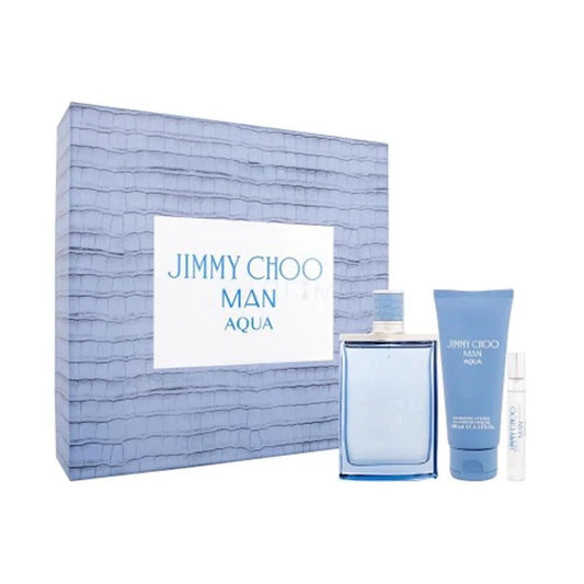 Jimmy Choo Man Aqua Eau De Toilette 100ml Spray Gel De Bao 100ml Vial 7 5ml