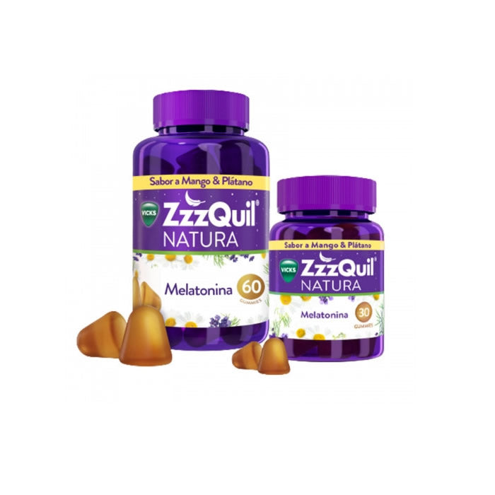 Zzzquil Natura Melatonin Mango &amp; Banana Flavor 60+30 Units