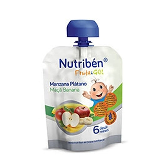 Nutriben Fruit &amp; Go Pomme et Banane 90 g