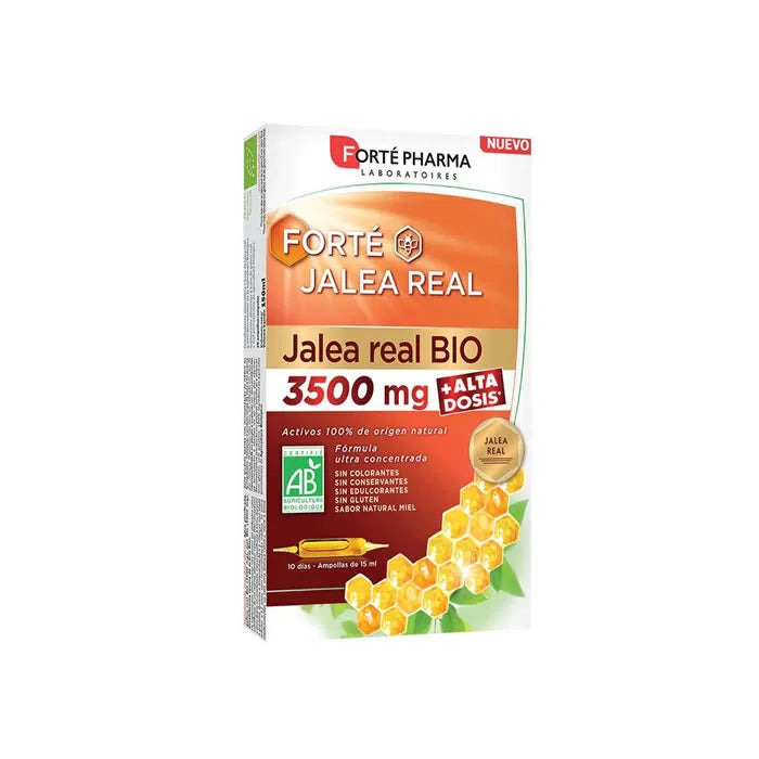 Forte Royal Jelly BIO 3500mg 10 Ampoules 15ml