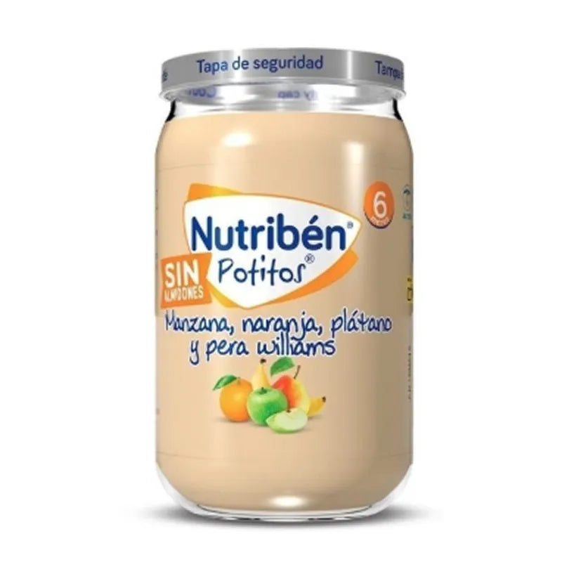 Nutribén Jar Apple, Orange, Banana & Williams Pear 235 g