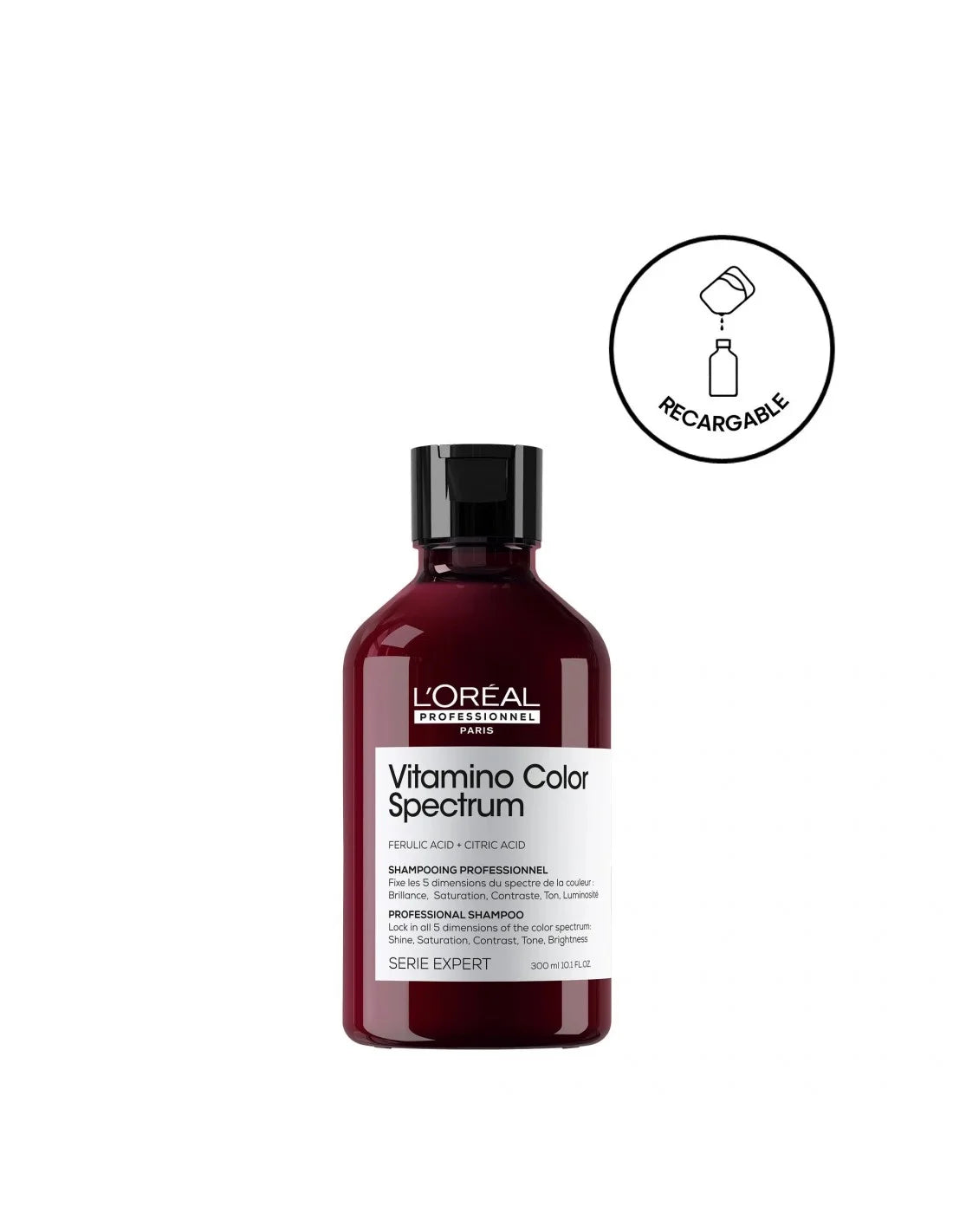 L'oreal Professionnel Vitamino Color Spectrum Champú Sin Sulfatos, Para Cabello Teido, Fija El Color 300ml