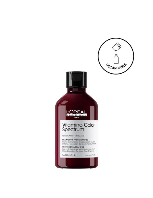 L'oreal Professionnel Vitamino Color Spectrum Champú Sin Sulfatos, Para Cabello Teido, Fija El Color 300ml