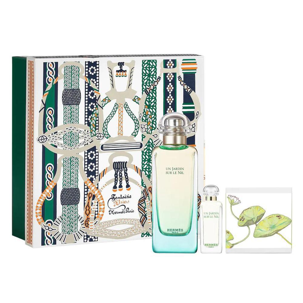 Hermès Un Jardin Sur Le Nil Eau De Toilette Spray 100ml Set 3 Pieces