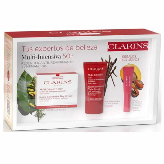 Clarins Super Restorative Day Cream All Skin Types 50ml Set 3 Pieces