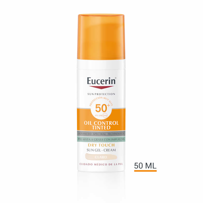 Eucerin Oil Control Dry Touch Gel Cream SPF50+ Tinted Light 50ml