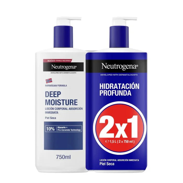 Lotion hydratante Neutrogena 2 x 750 ml