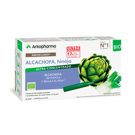 Arkopharma Arkofluido Artichaut Fenouil 20 Ampoules à Boire