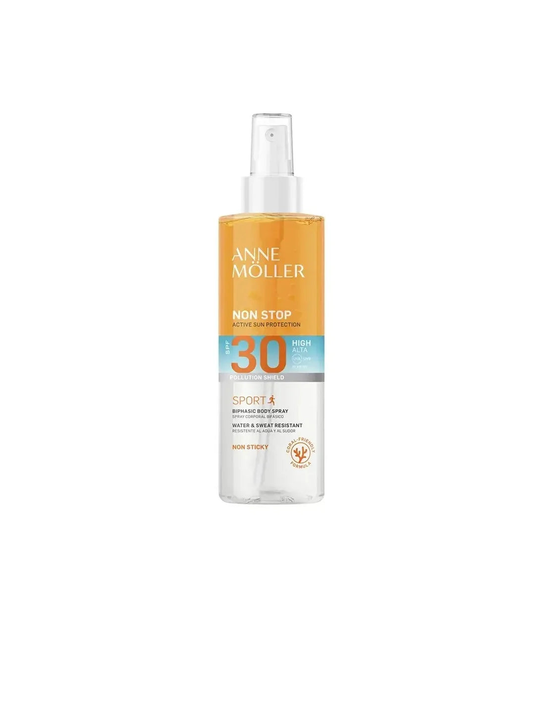 Anne Mller Anne Moller Non Stop Sport Biphasic Body Spray Spf30 150ml@