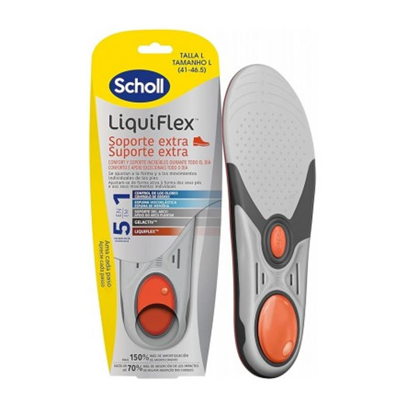 Semelle intérieure Scholl Liquiflex, confort et soutien accrus, taille L