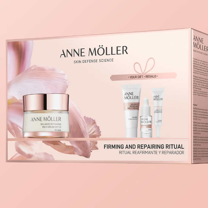 Anne Mller Rosage Crème Riche de Jour 50 ml Coffret 4 Pièces
