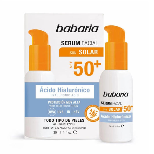 Sérum visage à l'acide hyaluronique Babaria Solar SPF50 30 ml