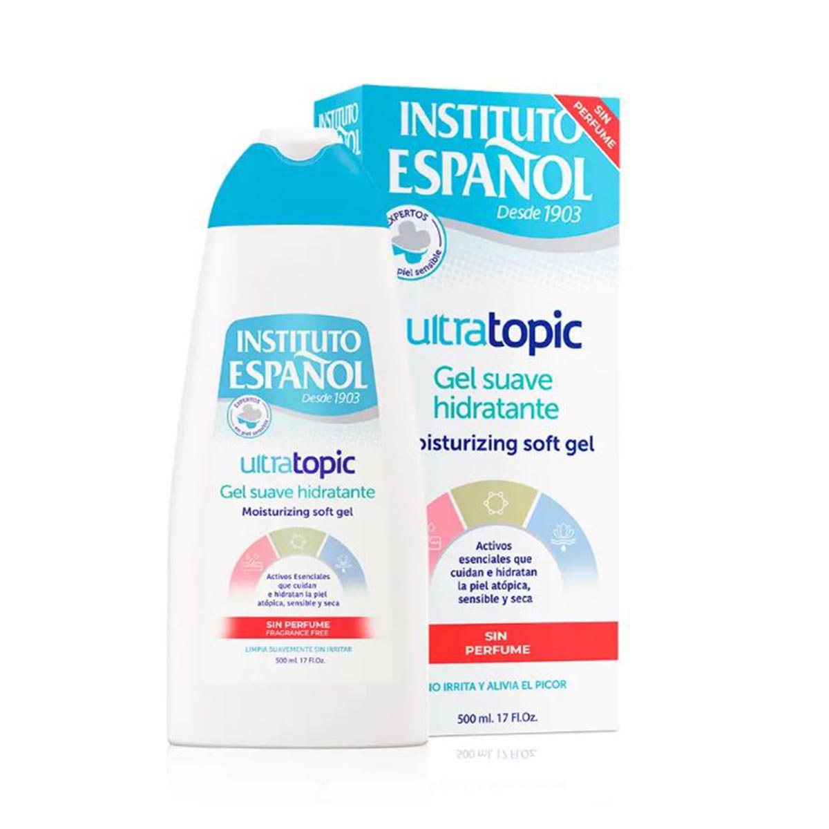 Instituto Espaol Ultratopic Gel Hidratante Suave Sin Perfume 500ml