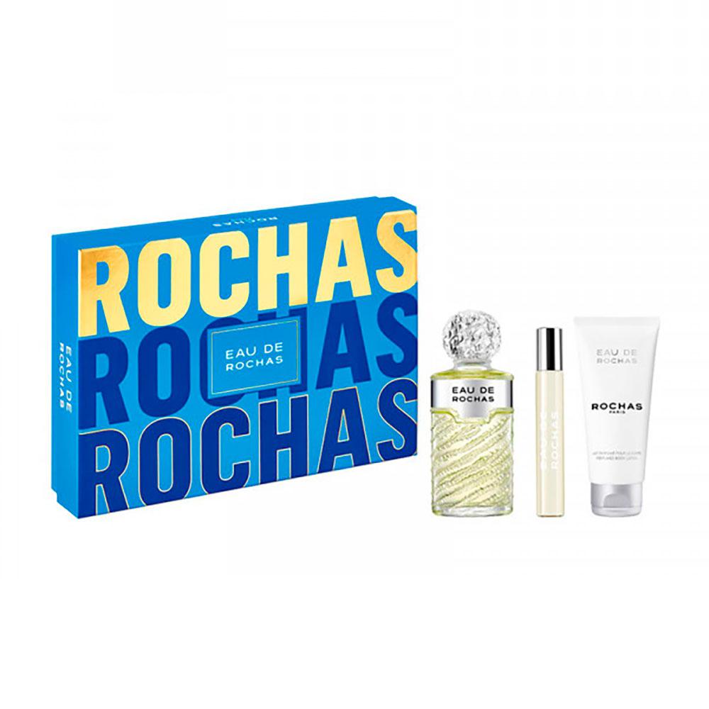 Rochas Eau De Rochas Eau De Toilette Spray 100ml Set 3 Pieces