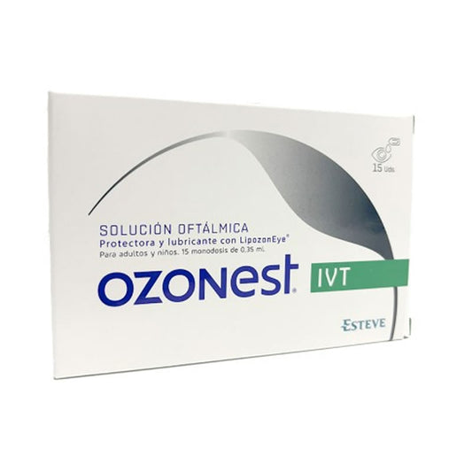 Solution ophtalmique Esteve Ozonest IVT 15 x 0,35 ml