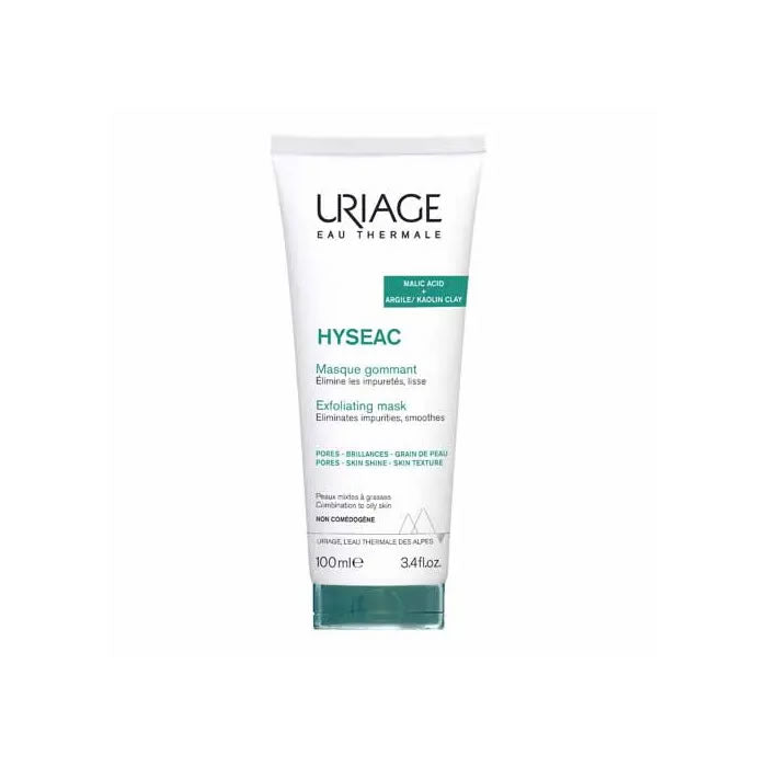 Masque exfoliant visage Uriage Hyseac pour peaux mixtes à grasses 100 ml
