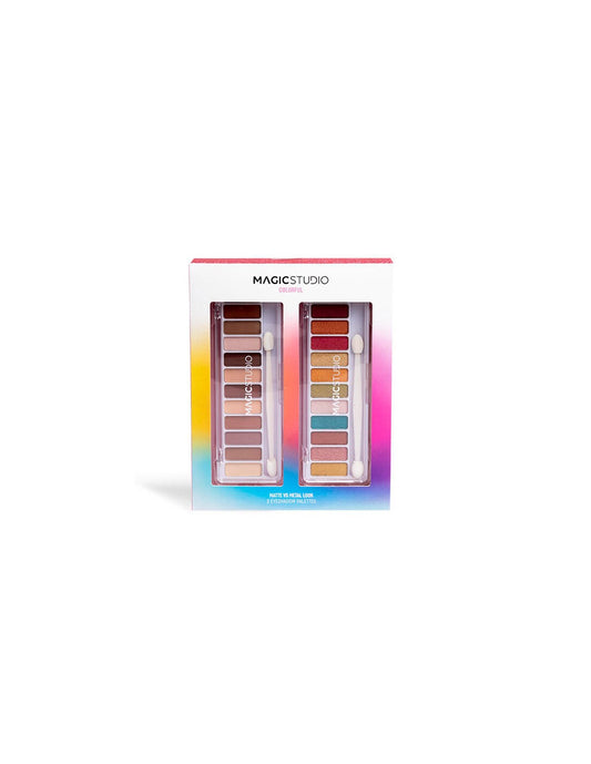 Magic Studio Powerful Cosmetics Magic Paleta Double Matte and Metal 24 Colors