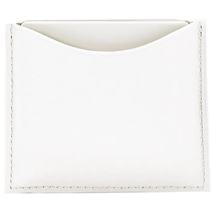 La Bouche Rouge White Leather Compact Case