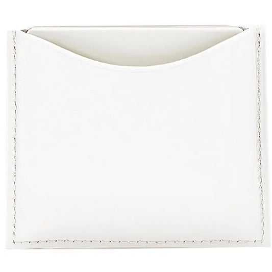 La Bouche Rouge White Leather Compact Case