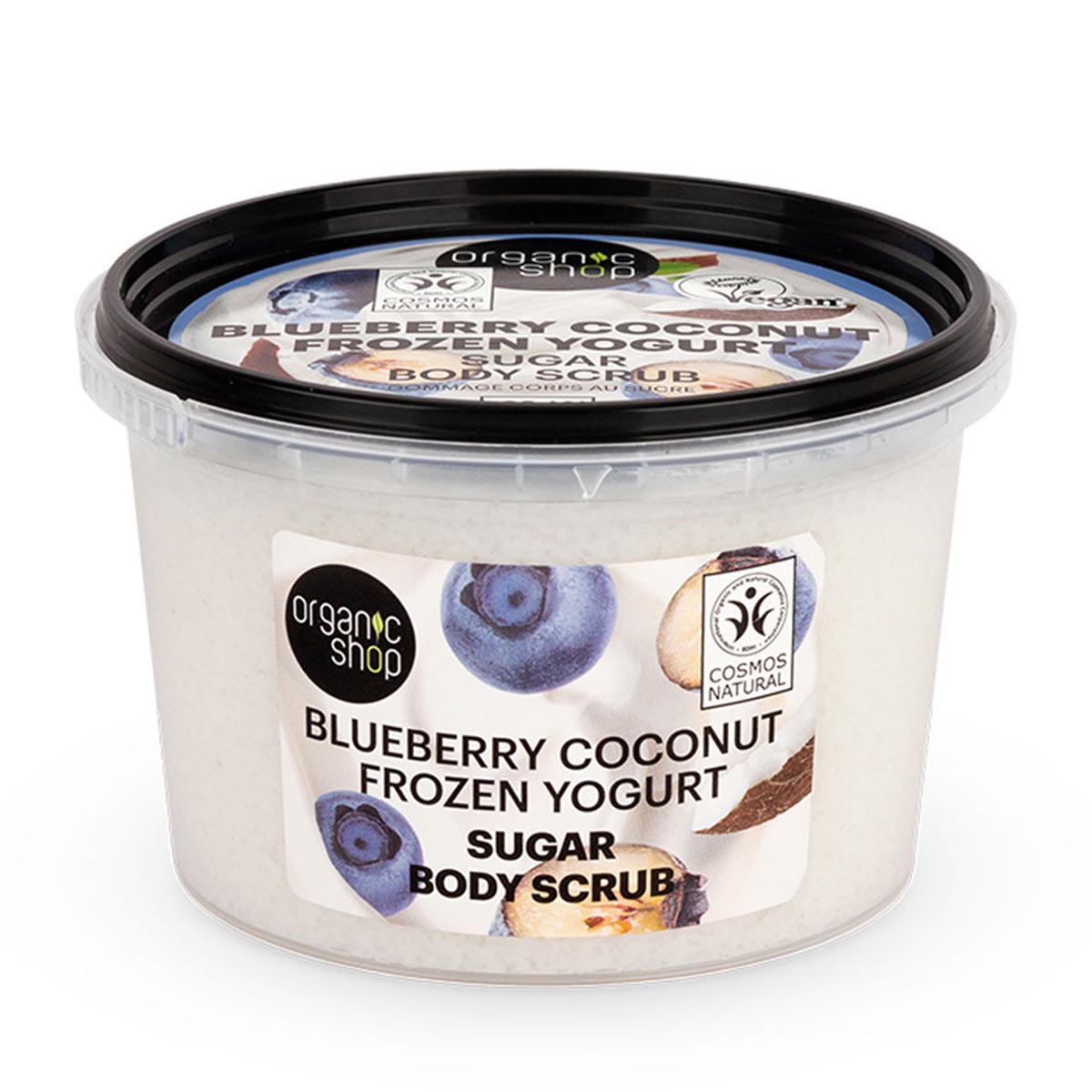 Organic Shop Blueberry Coconut Frozen Yogurt Exfoliating Corporal Azucar 250ml