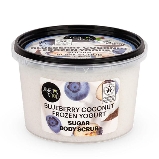 Organic Shop Blueberry Coconut Frozen Yogurt Exfoliating Corporal Azucar 250ml